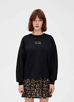 Хлопковый свитшот pull &amp; bear