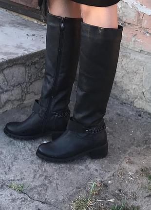 Зимние сапоги, сапоги, чёрные сапоги