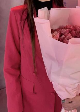 Пиджак розовый2 фото