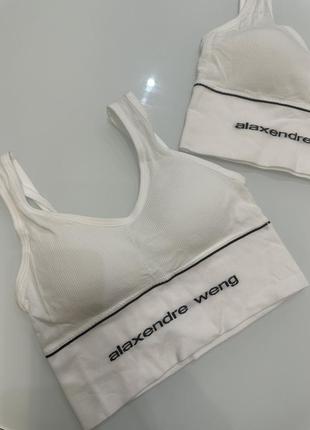 Топ топік бюсте майка з чашками alexander wang3 фото