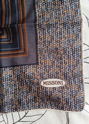Винтажный шелковый платок missoni4 фото