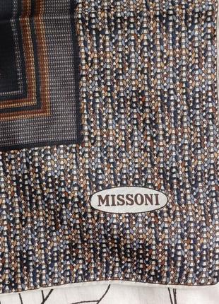 Винтажный шелковый платок missoni3 фото