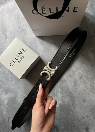 Кожаный женский качественный ремень в стиле celine