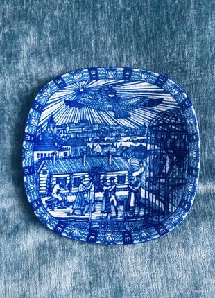 🔥 тарелка 🔥 винтаж коллекционная настенная швеция фарфора