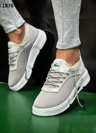 Кроссовки lacoste серые