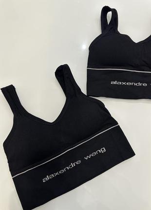 Топ топік бюсте майка з чашками alexander wang7 фото