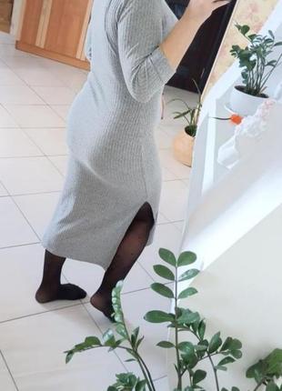 Сіра міді сукня в рцбчик