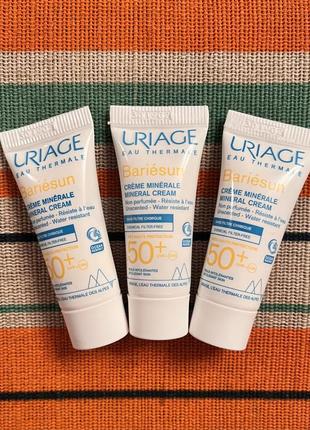 Солнцезащитный минеральный крем spf 50+ для лица и тела uriage bariesun mineral cream very high protection spf 50+ france 🇫🇷1 фото