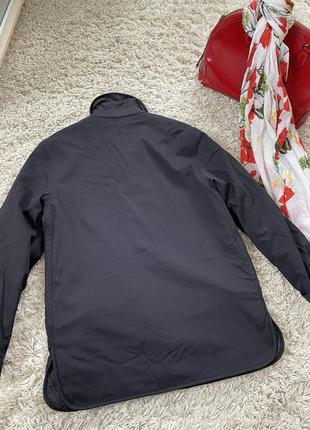 Мега стильная стеганная двухстороння рубашка/куртка ,blue e,p38-407 фото