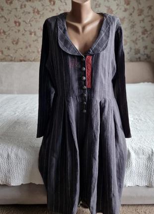 🌷🌷🌷 женское льняное платье  ewa i walla винтажный стиль tomo oska gertz rundholz