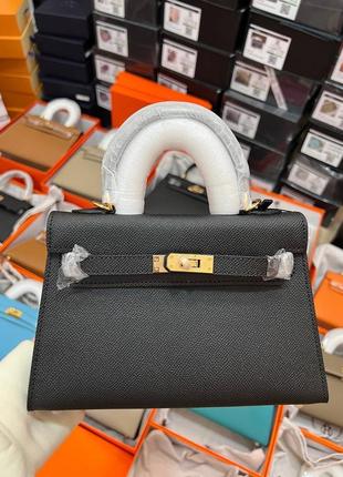 Сумка кожаная kelly hermes 22 cm люкс