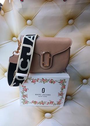 Женская сумка marc jacobs бежевая, сумка марк якобс, сумка марк джейкобс, брендовая сумка, кросс боди