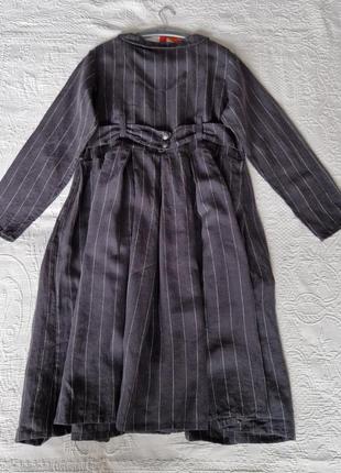 🌷🌷🌷 жіноча лляна сукня ewa i walla вінтажному стилі tomo oska gertz rundholz10 фото