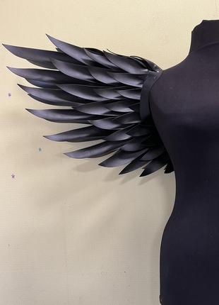 Крила ворона, чорні крила, крила косплей, крила ангела1 фото