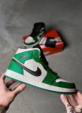 Nike air jordan 1 mid se pine green 2
