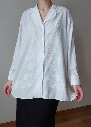 Винтажная блуза с принтом5 фото
