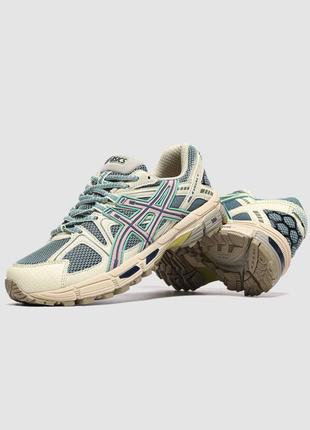 Кроссовки asics gel-kahana 8 khaki/blue marathon running4 фото