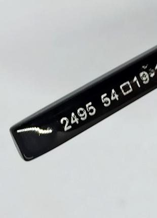 Очки в стиле gucci женские солнцезащитные модные узкие черные в серебристой металлической оправе8 фото