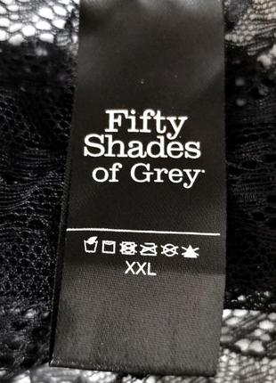 Кружевные  эротические трусики стринги под чулки fifty shades of grey /9358/6 фото