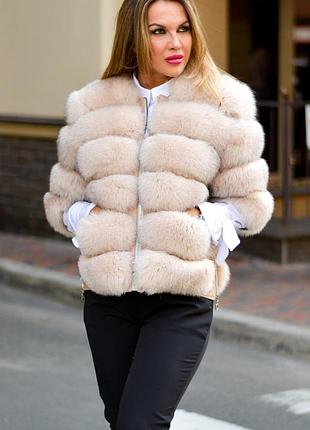 Шуба из финского песца