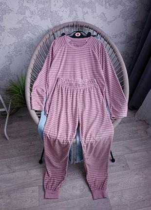 Пижама в полоску костюм для дома сна2 фото