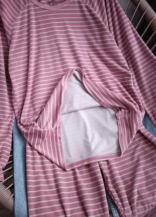 Пижама в полоску костюм для дома сна5 фото