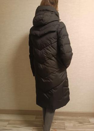 Пуховик-пальто, черный, длинный clasna4 фото