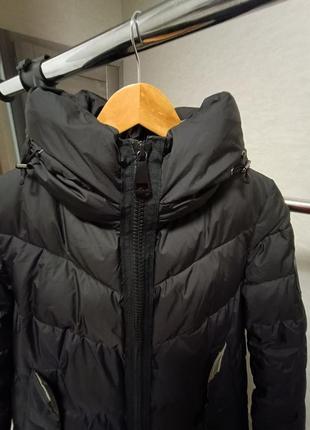 Пуховик-пальто, черный, длинный clasna6 фото