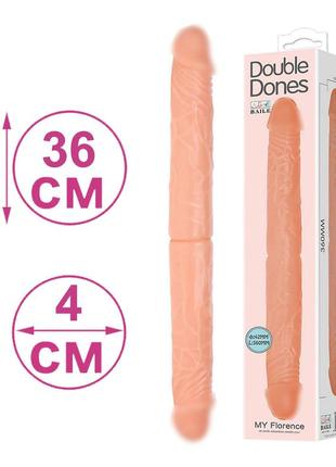 Двухсторонний фаллоимитатор 36 см, двойной фалоимитатор double dildo фалоимитатор большой