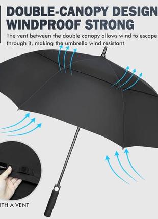 Зонт ninemax большой штормовой зонт9 фото