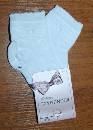 Літні ажурні шкарпетки сітка р. 1, 5, 7 buonumare бантик ucs юск