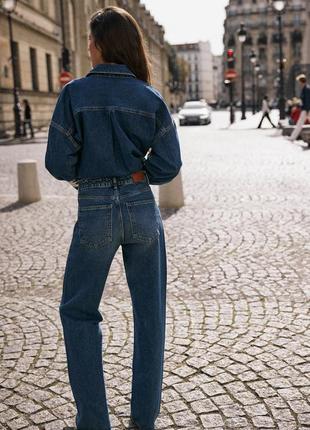 Невероятные джинсы с камушками от zara, высокая посадка, в наличии ✅7 фото