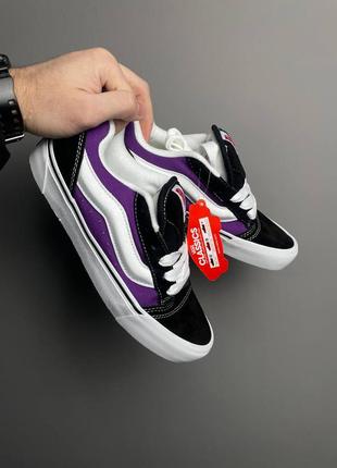 Vans knu purple black white2 фото