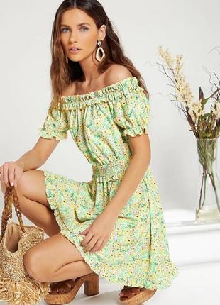 Платье 38-40р в цветочки новое 5