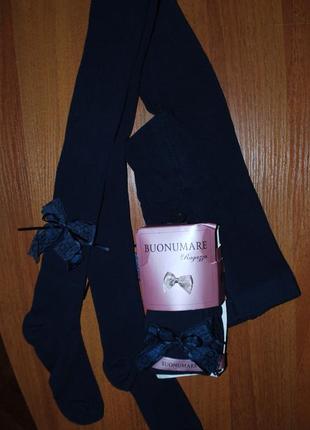 Ажурні святкові колготки трикотажні р. 11 ucs юск buonumare бантик