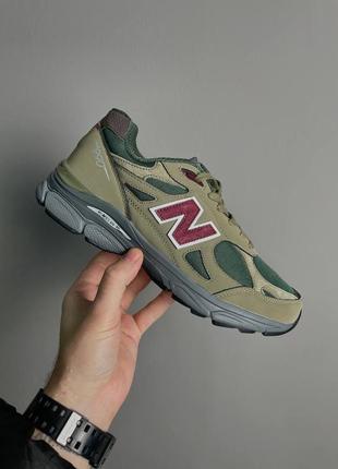 Кросівки new balance 990v3 miusa teddy santis green purple