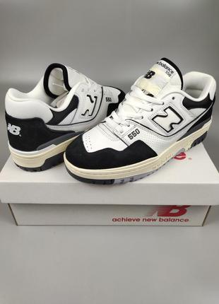 Кроссовки нью баланс new balance 550 white black rain cloud