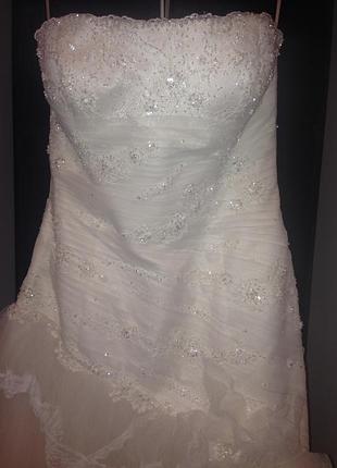 Весільна сукня pronovias - la sposa, айворі, ріст 172-180 см4 фото