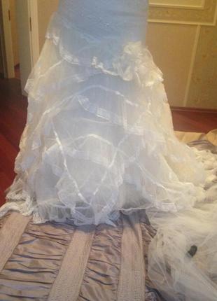 Весільна сукня pronovias - la sposa, айворі, ріст 172-180 см8 фото