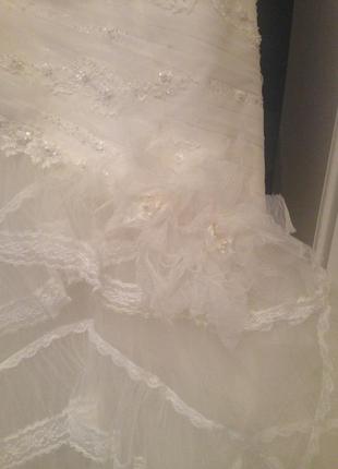 Весільна сукня pronovias - la sposa, айворі, ріст 172-180 см9 фото