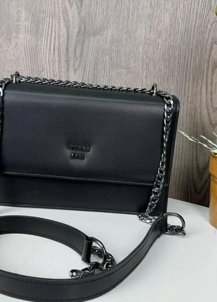 Набор! женская сумка клатч + кожаный женский ремень стиль guess комплект сумка с ремнем4 фото