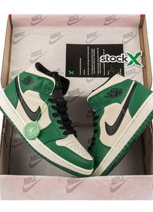 Nike air jordan 1 mid se pine green