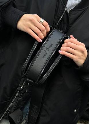 Жіноча сумка marc jacobs total black6 фото