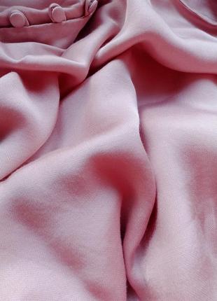 Свободная блузка сатиновая, нарядная блузка розового цвета, блуза в средневековом стиле8 фото