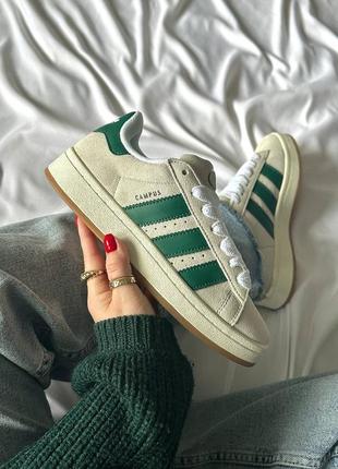 Adidas campus crystal dark green1 фото