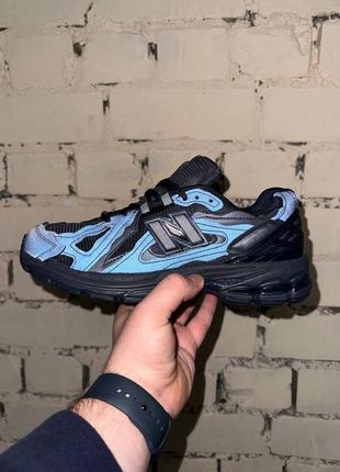 Круті чоловічі кросівки new balance 1906d black blue reflective темно-сині світловідбиваючі