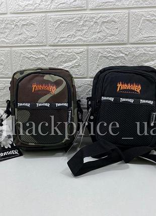 Сумка thrasher сумка через плечо трешер, кросс-боди, месссенджер трешер