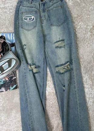 Джинсы в стиле diesel, люкс