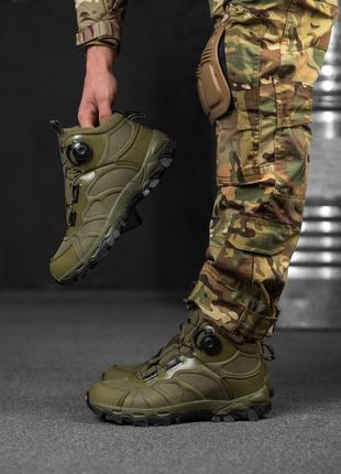 Тактичні черевики esdy на автозав'язці олива