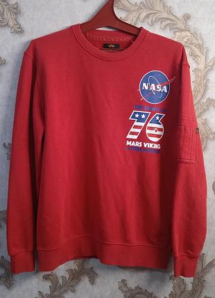 Світшот alpha industries feat nasa